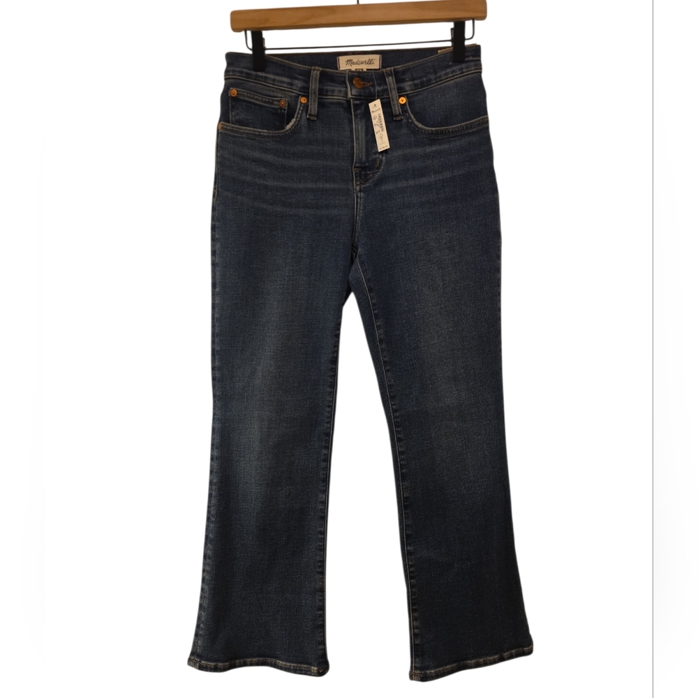 Madewell, NWT, Mid-Rise Kick Out Jeans, Stretch, Women's Sz 26 Petite, L- 35 Inc